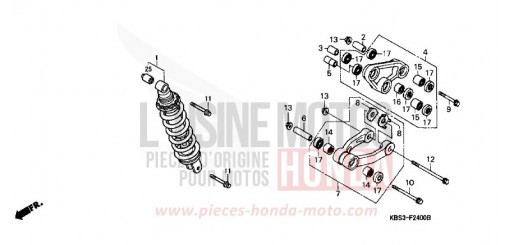REAR CUSHION NSR125RY de 2000